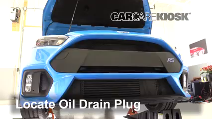 2017 Ford Focus RS 2.3L 4 Cyl. Turbo Aceite Cambiar aceite y filtro de aceite